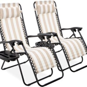 Adjustable Steel Mesh Zero Gravity Lounge Chair